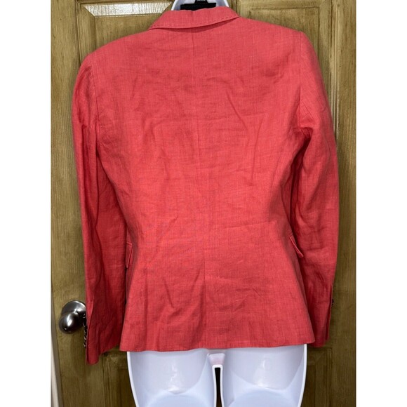Women’s Zara Basic Coral Jacket Blazer Collared Long Sleeve Medium - Picture 2 of 7